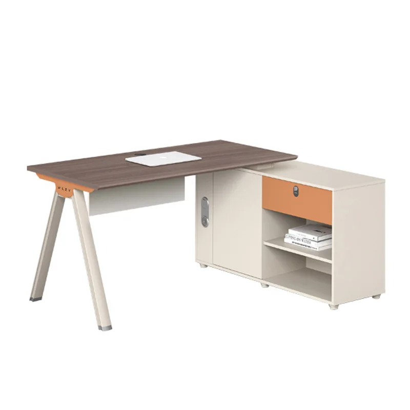 

Staff desk 2 people simple modern office 4 computer card space office combination wholesale