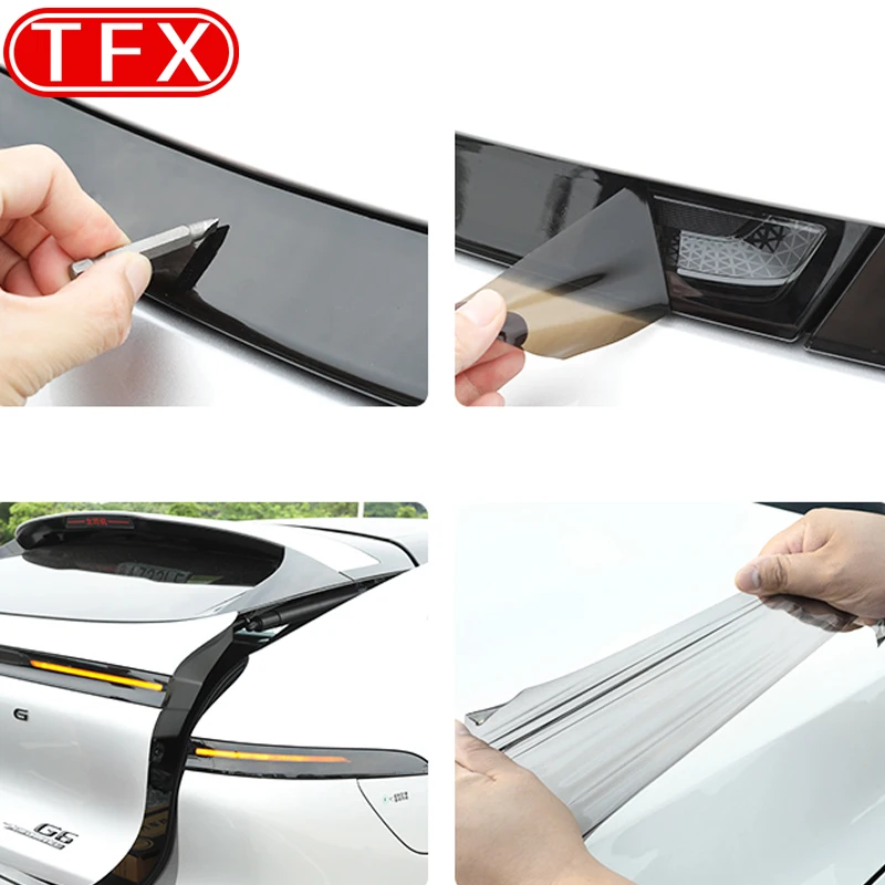 For Xpeng G6 XiaoPeng 2023 2024 Car  Lamp Film Smoked Black Lamp Film Front Rear Lamp Blackening Color Changing Film Accessories