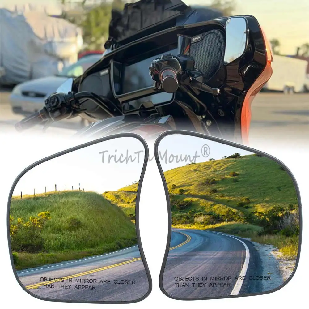 Motorcycle Fairing Rear View Mirrors Rotatable Side Mirror Fit For Harley Davidson Street Glide FLHX CVO FLHXSE 2023 -Up