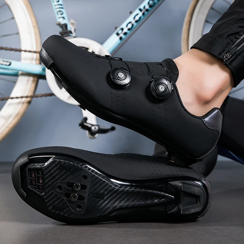 Zapatos atléticos de ciclismo MTB para hombre, tacos autoblocantes, zapatos para bicicleta de carretera, zapatillas de deporte de velocidad de carreras, calzado para ciclismo de montaña Spd al aire libre