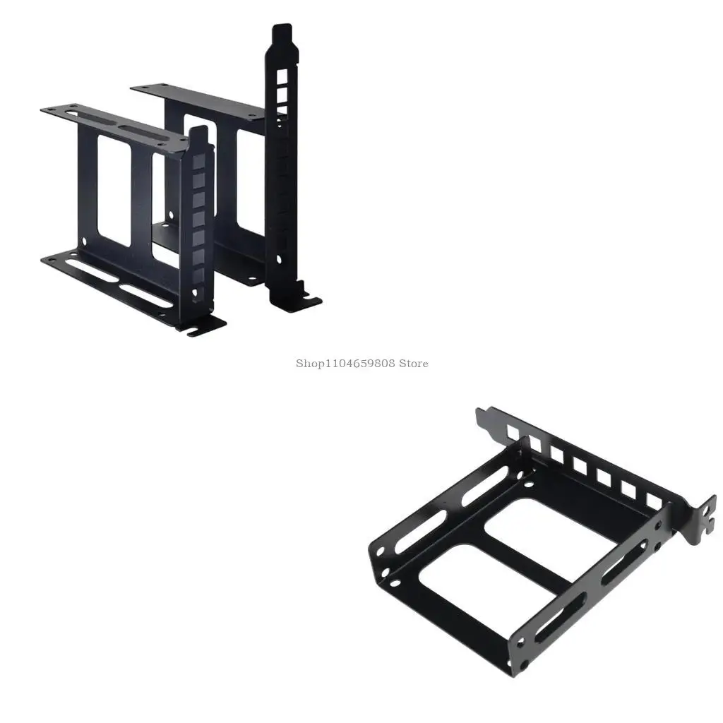 

2.5" 3.5"SSD HDD Hard Disk Drive Holder Metal Mounting Bracket PCIE Card Slot