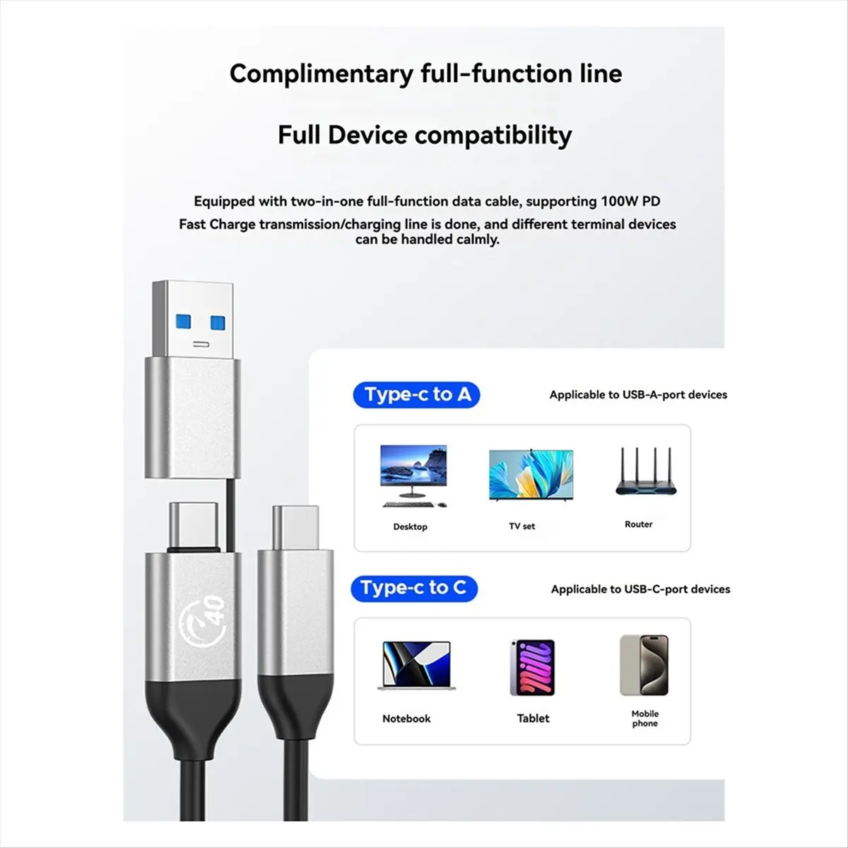 New  40Gbps USB4 M.2 SSD Enclosure, PCIe4.0 NVME Case with Cooling Fan, Aluminum