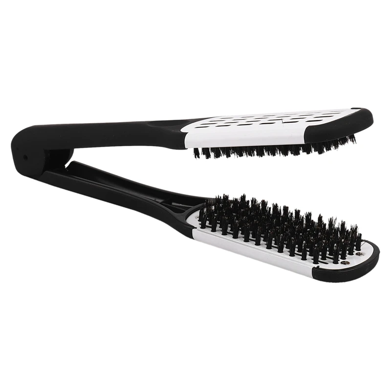 Brosse à lisser professionnelle, outil de coiffure, brosse à double face, lissage des cheveux