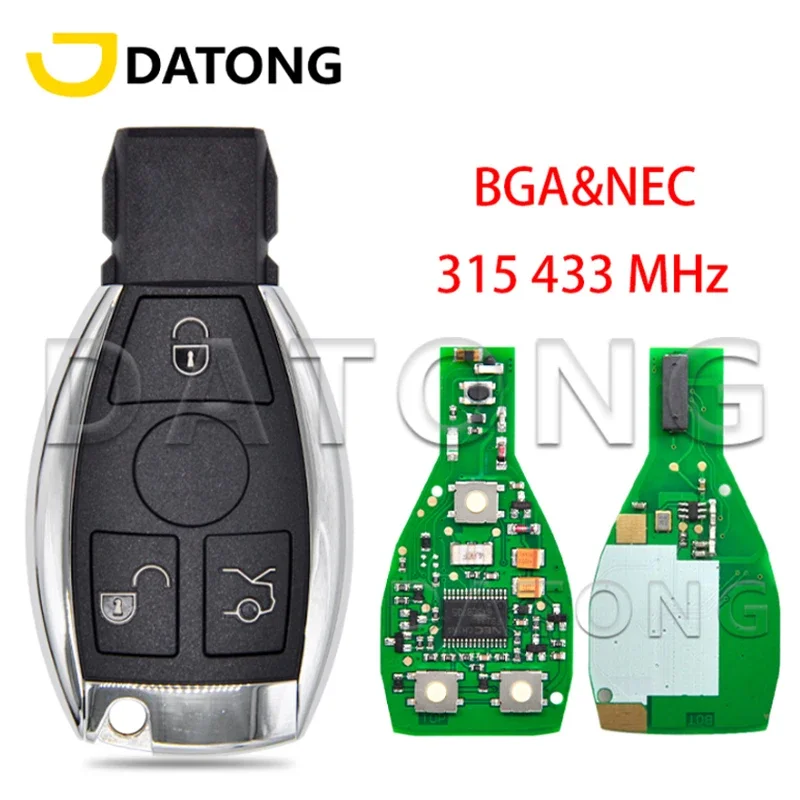 

World Car Remote Key Datong For Mercedes Benz W203 W204 W205 W210 W211 W212 W221 W222 A B C E S Class BGA &NEC 315/433Mhz Card