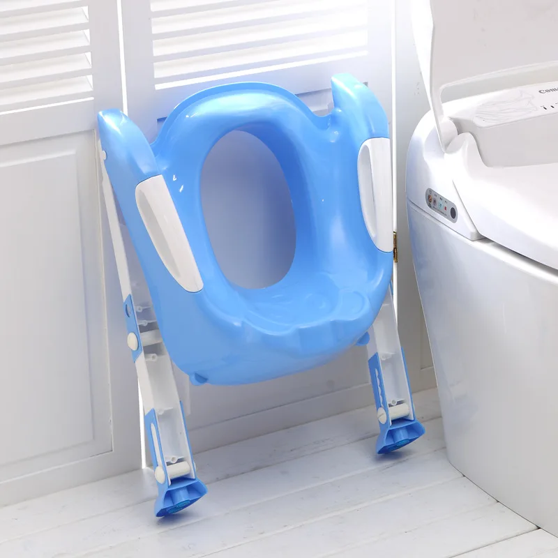 Toilet Ladder Ladder Type Toilet Seat Cushion Folding Children\'s Toilet Ladder Children\'s Ring Foldable Baby Escalator