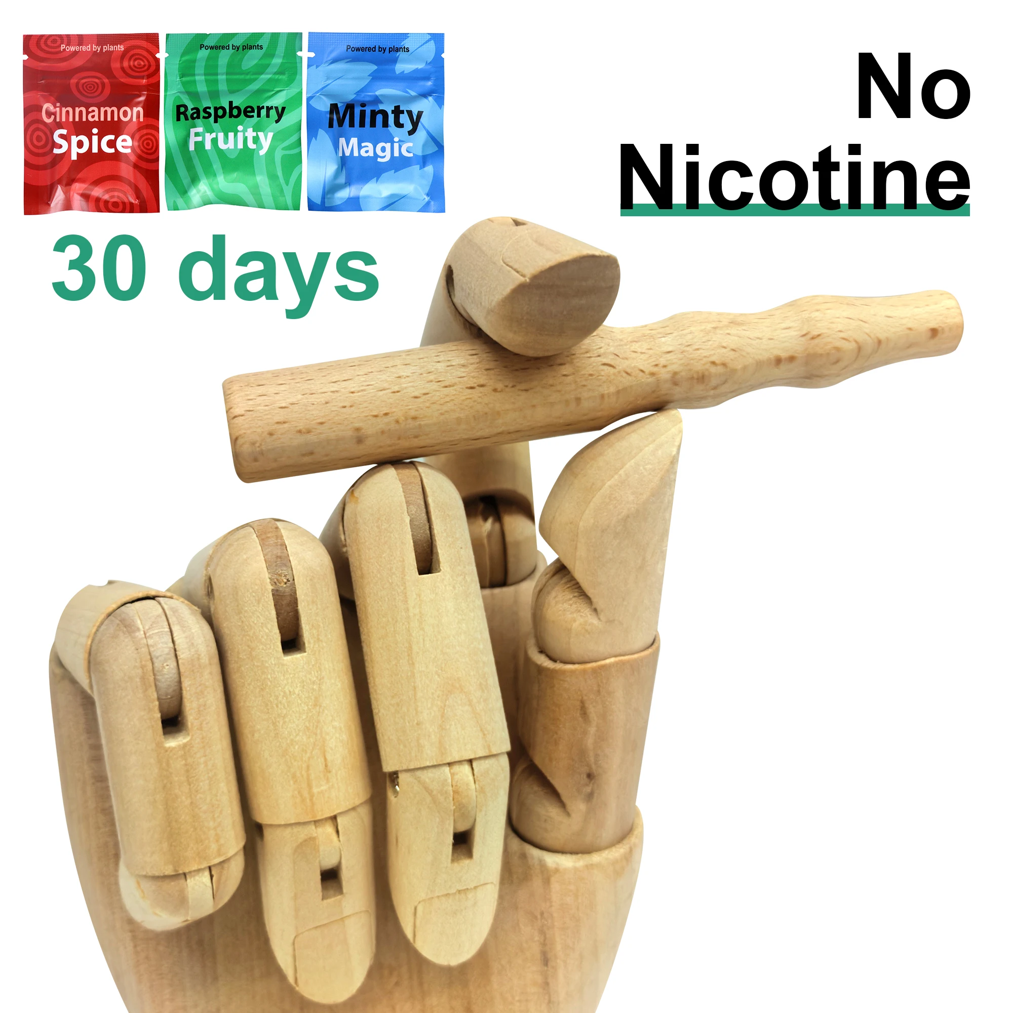 No Nicotine Anti-smoking bamboo device 100% Natural Inhaler Stick Air Smoking Aromatherapy Aromater Cigarette accessories Pack
