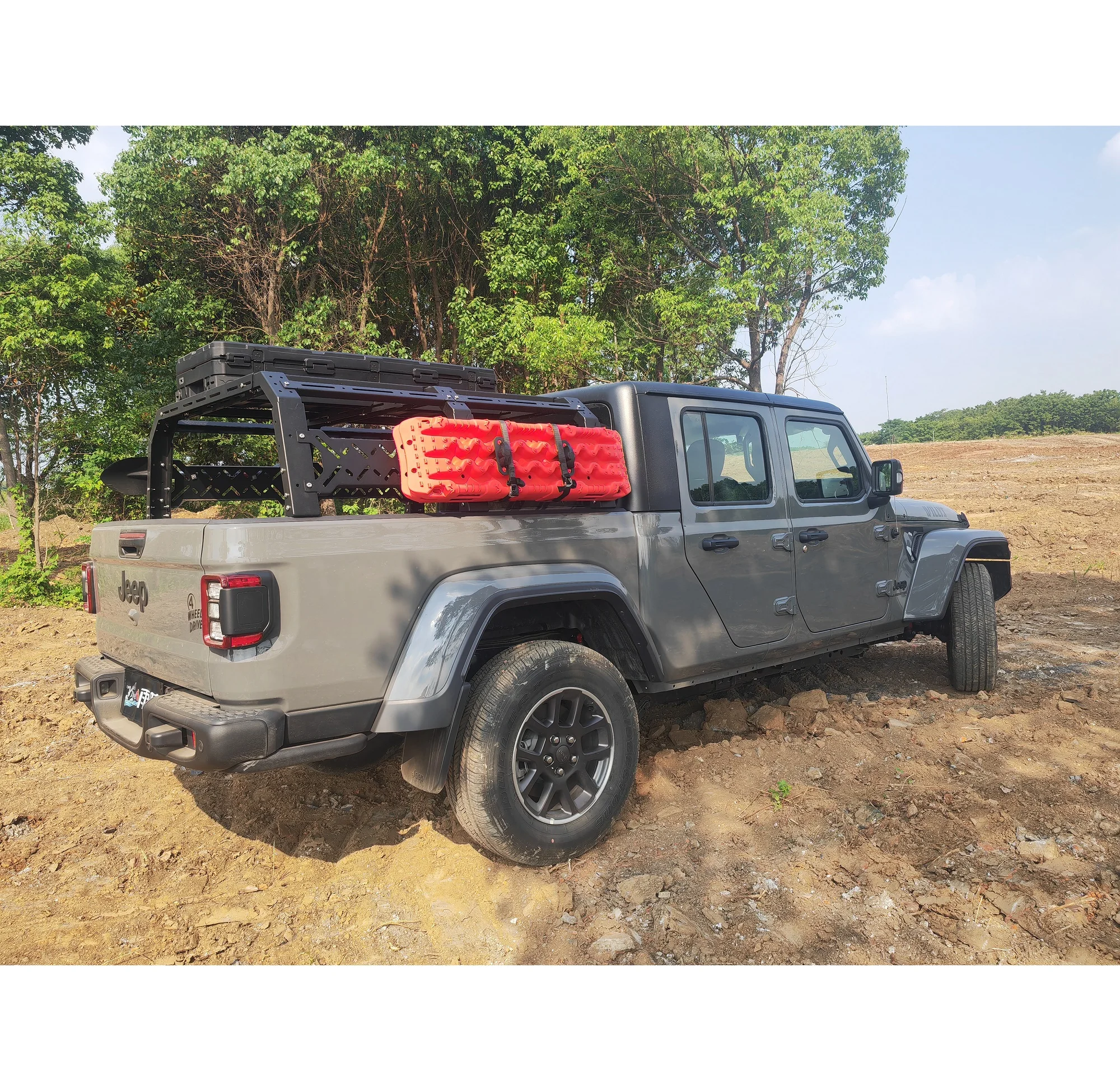 

Off-road Truck Aluminum Alloy Bed Rear Cargo Rack Carrier BED RACK For Jeep Gladiator JT