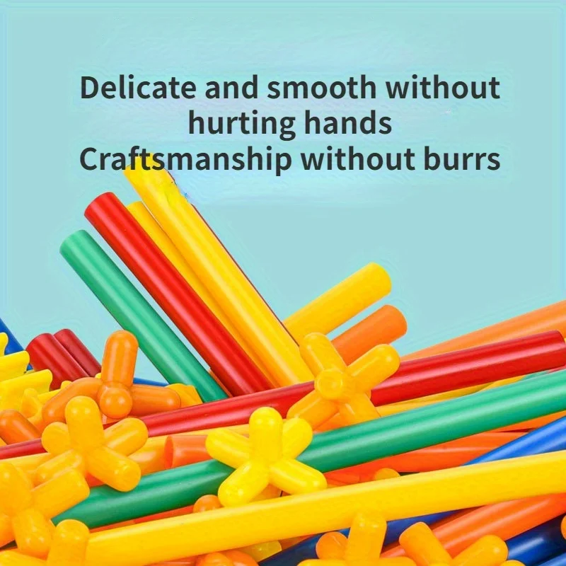 Straw Builder Toys Construction Toys Interlocking Plastic Toys, Engineering Toys, Fine Tube Building Blocks Toys