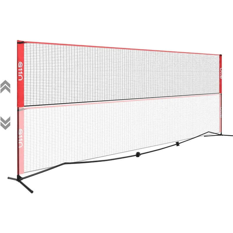 

Portable Pickleball Net for Driveways and Backyards, 11ft/14ft/20ft Versatile Net for Indoor and Outdoor Play