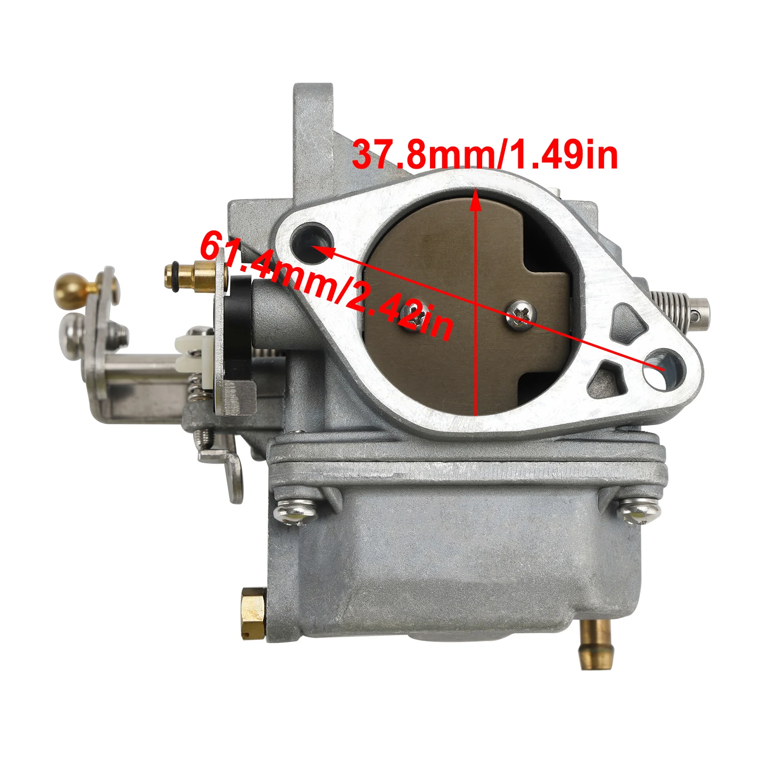 Topteng Carburetor Carb fit for Yamaha 2-Stroke 30HP T30 40HP T40 Outboard 66T-14301