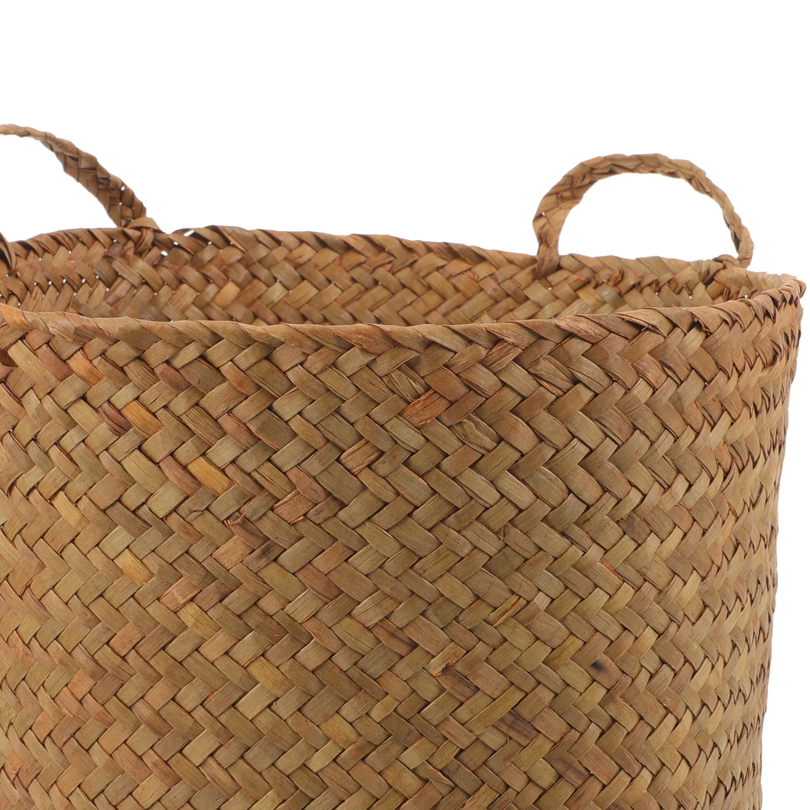 

Flower Straw With Cat Ears Hand Woven Basket For Home Decor Makeup Accessories Straw Woven Storage Organizer Basket For Desktop