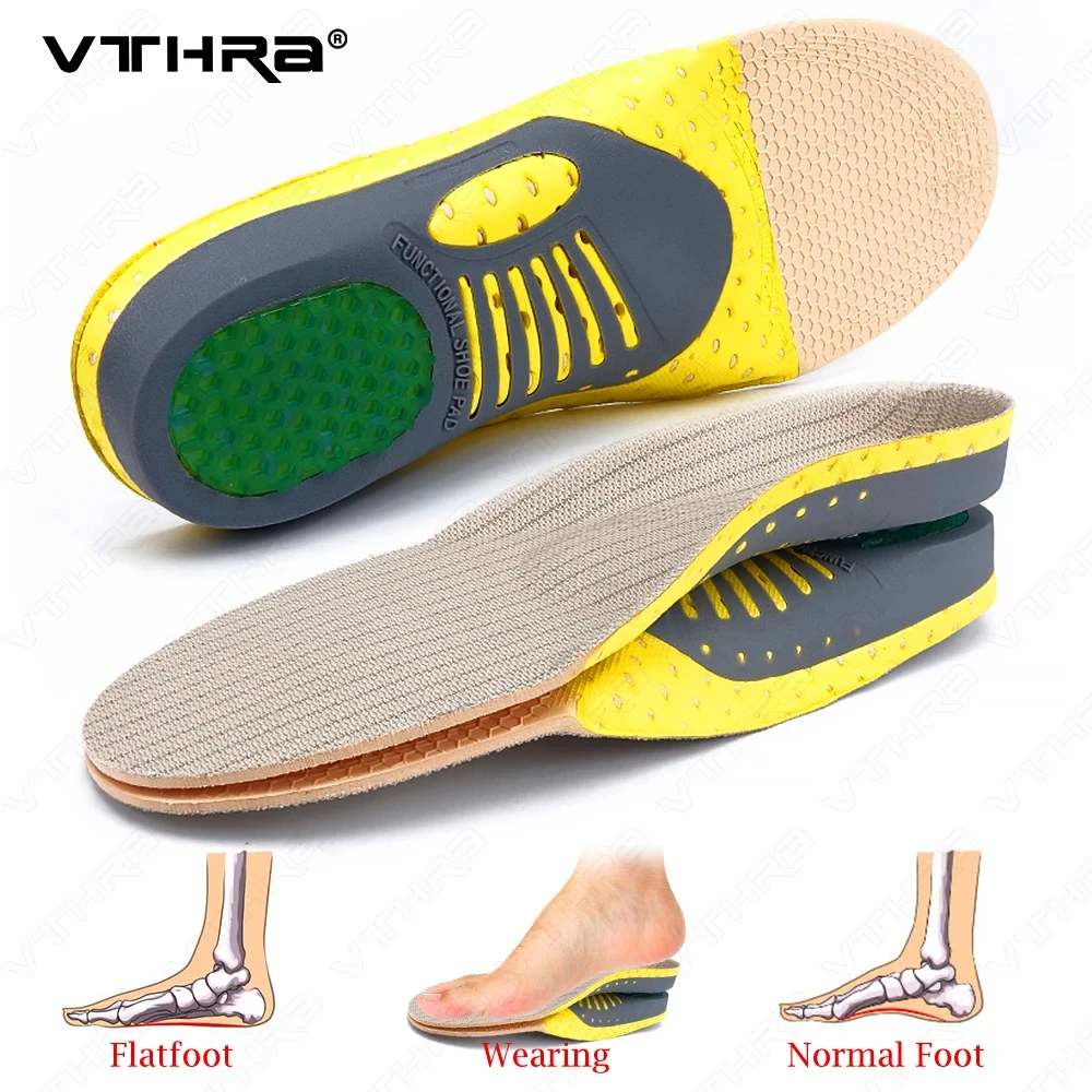 VTHRA Palmilhas Ortopédicas, Ortopedia Plano Pé Saúde Sole, Arch Pad Suporte para Fascite Plantar, Inserção de Cuidados com os Pés, Novo