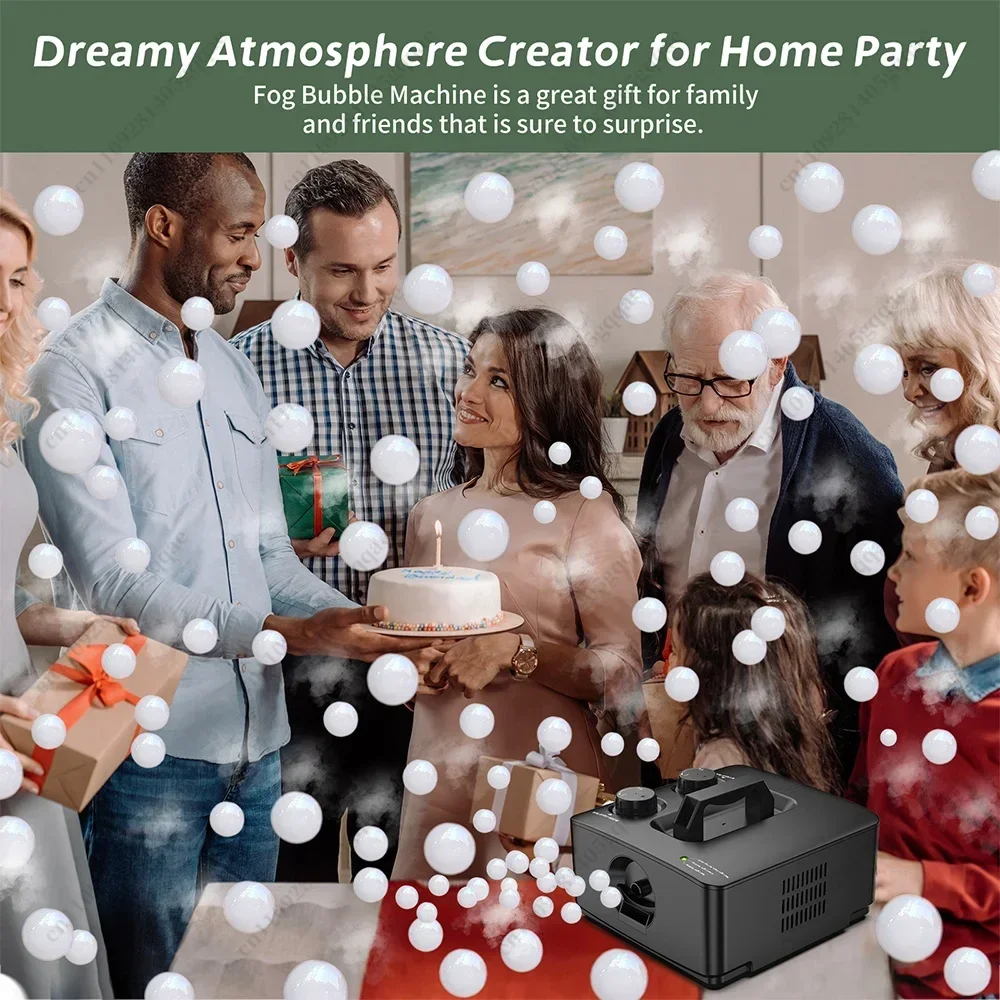 2-in-1 Nebel- und Blasenmaschine, für drinnen und draußen, Geburtstag, Hochzeit, Halloween-Party, auslaufsichere Rauchblasenmaschine – Detail 6