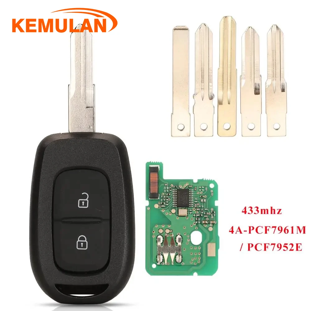 

Пульт дистанционного управления для автомобиля 433 МГц PCF7961M 4A для Renault Sandero, Dacia Logan, Lodgy, Dokker, Duster, Trafic, Clio4, Master3, VAUXHALL VIVARO
