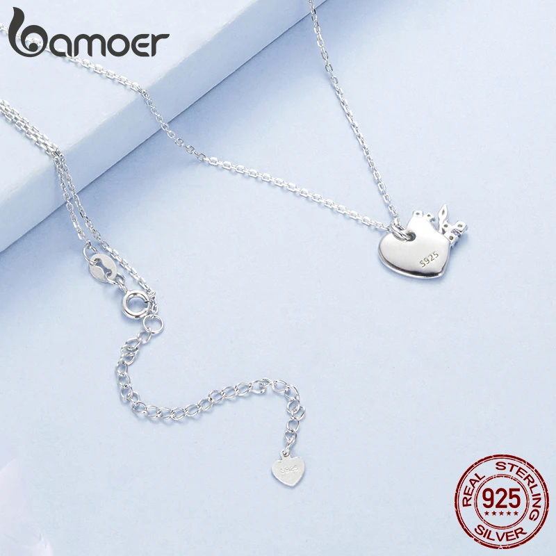 باموير 925 فضة شجرة الحياة قلادة لهدايا عيد ميلادها مجوهرات الأزياء للنساء أمي زوجة BSN420