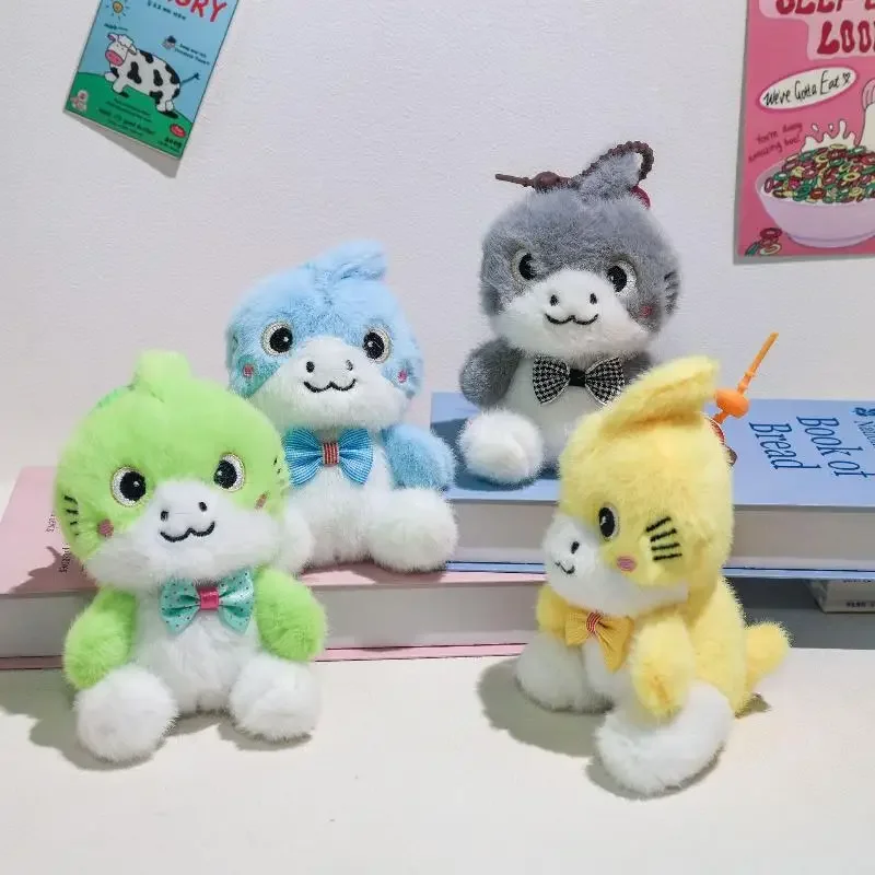 

Cute Shark Cat Plush Keychain Cartoon Stuffed Doll Keyring Creative Plush Dolls Key Chains Bag Pendant Decoration Lovely Gifts
