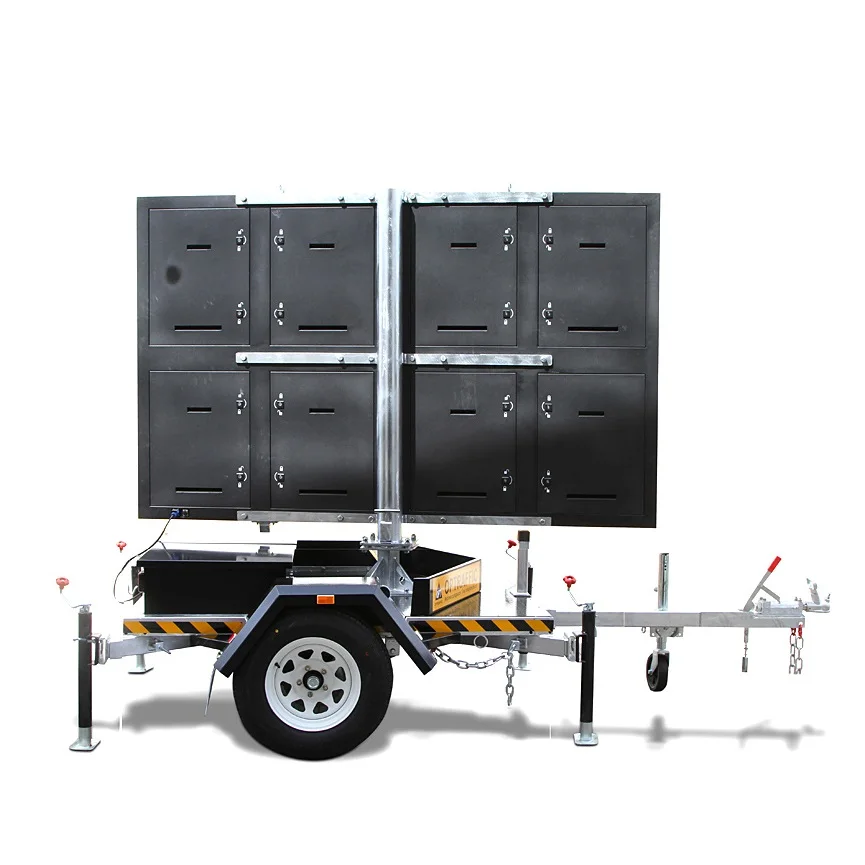 OPT19 Color Portable Variable Solar Advertising Full Color Trailer