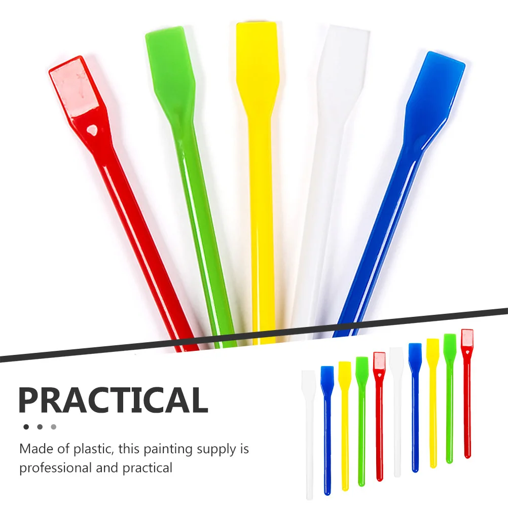 

20Pcs Pigment Stirring Rods Plastic Mixing Sticks for Gouache Paints Blending Color Scraping and Mixing Tools Craft Liquid