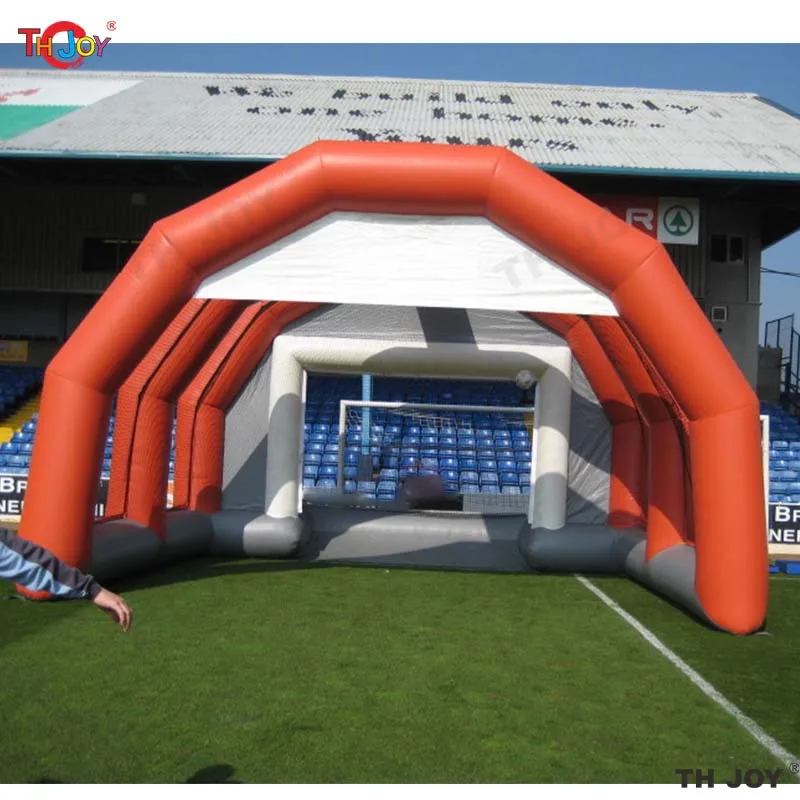 Fast Air Shipping 5x4m Commercial Inflatable Soccer Goal Football Shoot Out Game with Blower