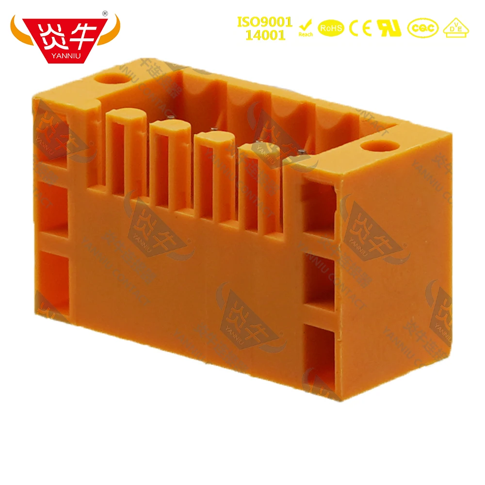 50Pcs KF2EDGERM 3.5MM DEGSON MALE WEIDMÜLLER B2CF GRID INSTRUMENTATION DOUBLE LAYER CONNECTOR PLUG-IN TERMINAL BLOCK YANNIU