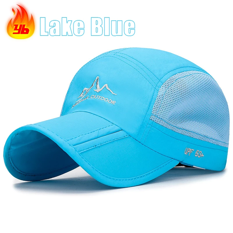 Baumwolle Sommer faltbare tragbare verstellbare Baseballkappe Sonnenhut Trucker Caps Papa Hüte – Detail 11