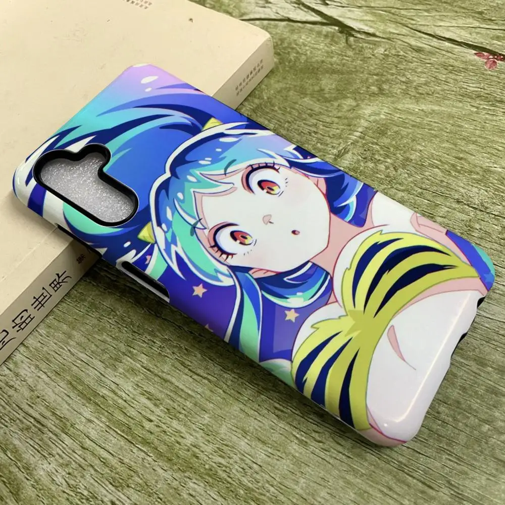 

Urusei YatsuraS Anime Phone Case For SamsungS25 Film Shell GalaxyS24Ultra 23plus S22 21 A56 36 26 16 Luxury Double Layer Cover
