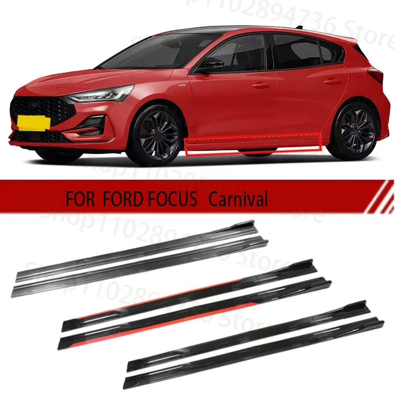 

FOR FORD FOCUS Carnival 2M Car Side Skirt Extension Plate Lip Separator Bumper 2.18M Racing Side Spoiler