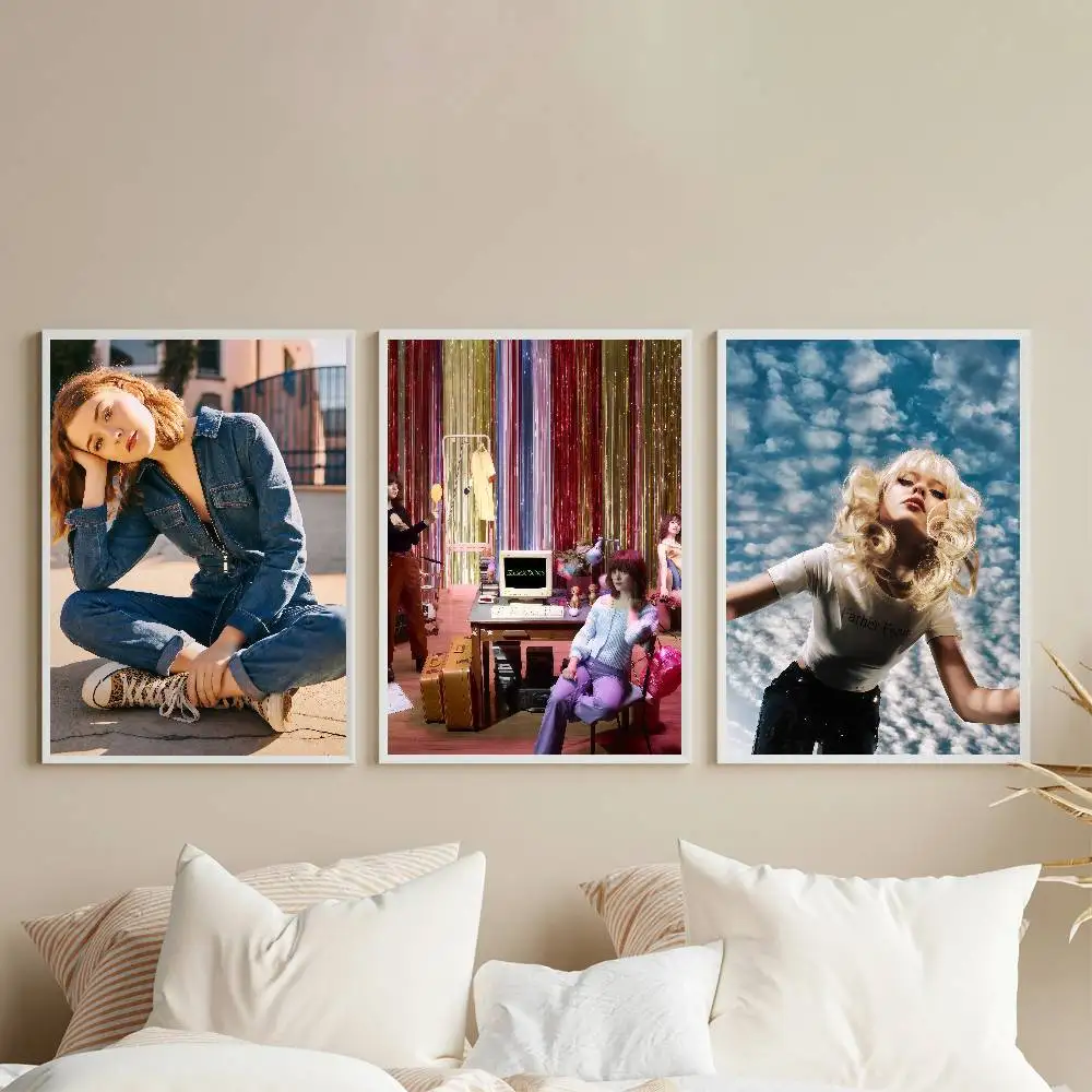 Singer Maisie Peters Poster HD Paintings Self Adhesive Prints Waterproof Home Bedroom Living Room Decor Vintage Gift