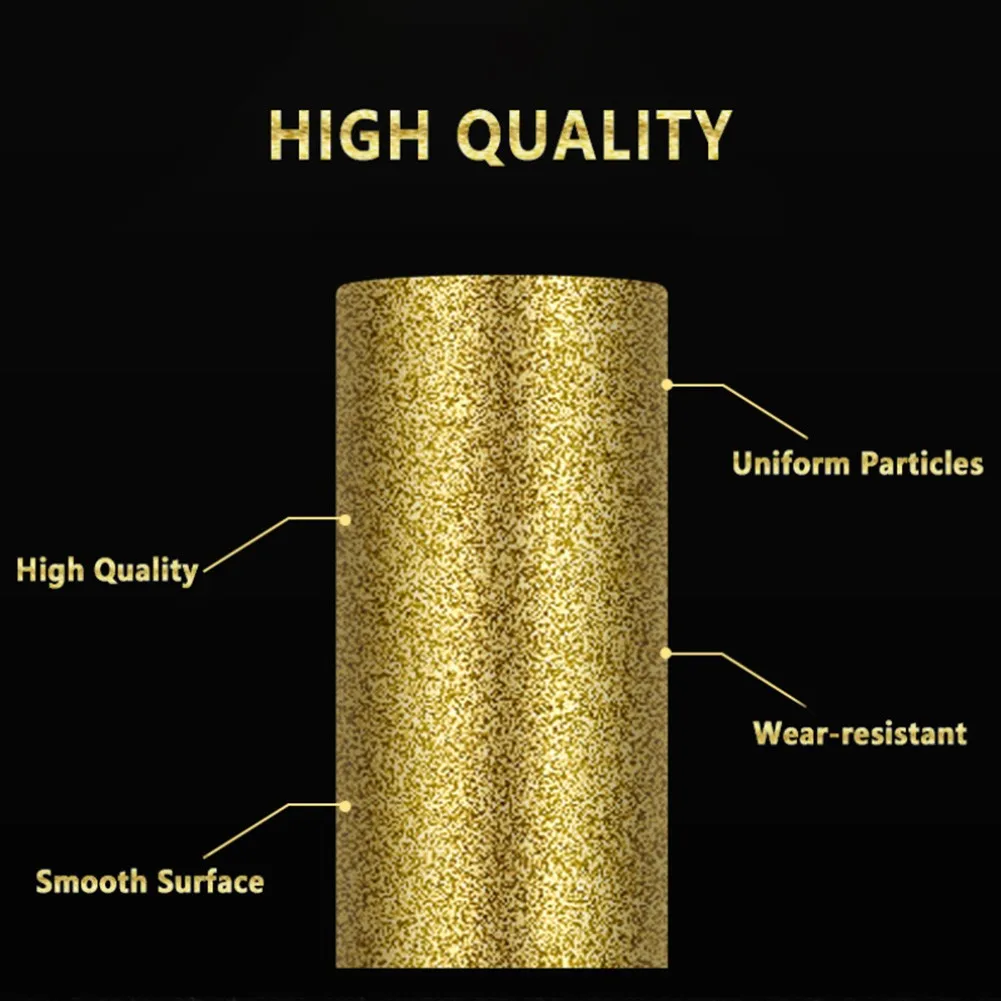 Hard-Coated Emery Sharpening Heads 4/4.8/5.5mm for Use in Electric Chainsaw Grinder for Precision Edge Finishing