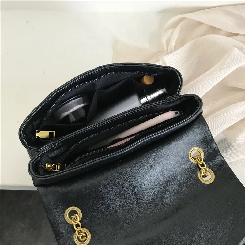 Fashion Designer Women Chain Pu Leather Shoulder Bag High Quality Ladies Crossbody Bags for Women Casual Small Messenger Bags