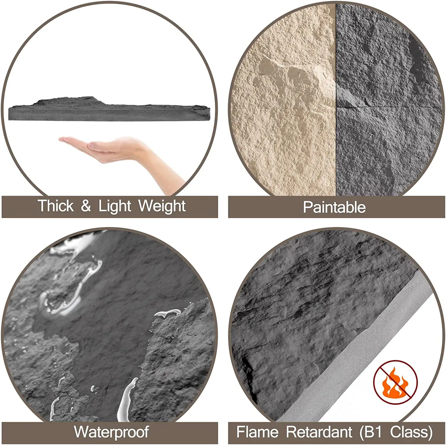 Imagem -05 - Auto-adesivo 3d Cogumelo Tijolo Painel de Parede Renovação Casa Cogumelo Tijolo Adesivo Telha do Mosaico Adesivo Impermeável 30cm Pcs