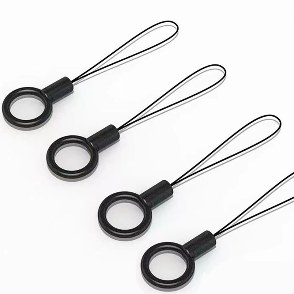 

Multifunction Key Chain Holder Black Rope Phone Lanyard Key Ring Metal Car Keychain U Disk ID Cards Keyring Men Women