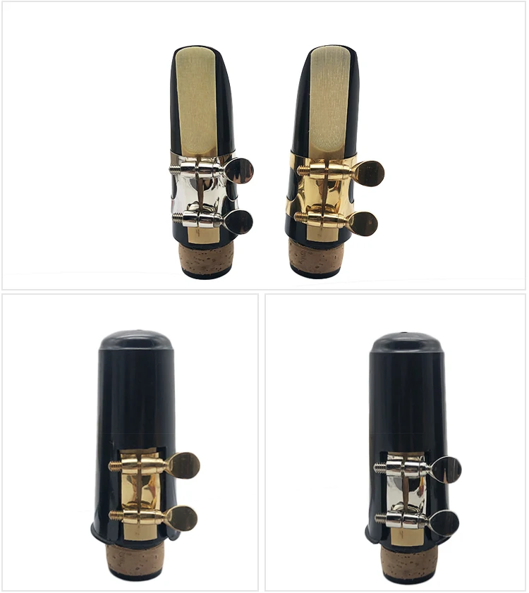 

Набор мундштуков для кларнета Bb, черный мундштук для кларнета с колпачком и лигатурой