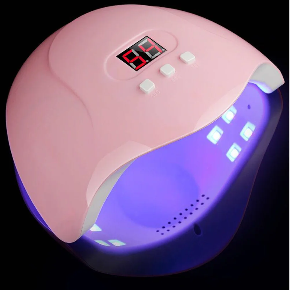 Secador de unhas led uv para manicure, sensor inteligente, para gel polonês, secador, secador