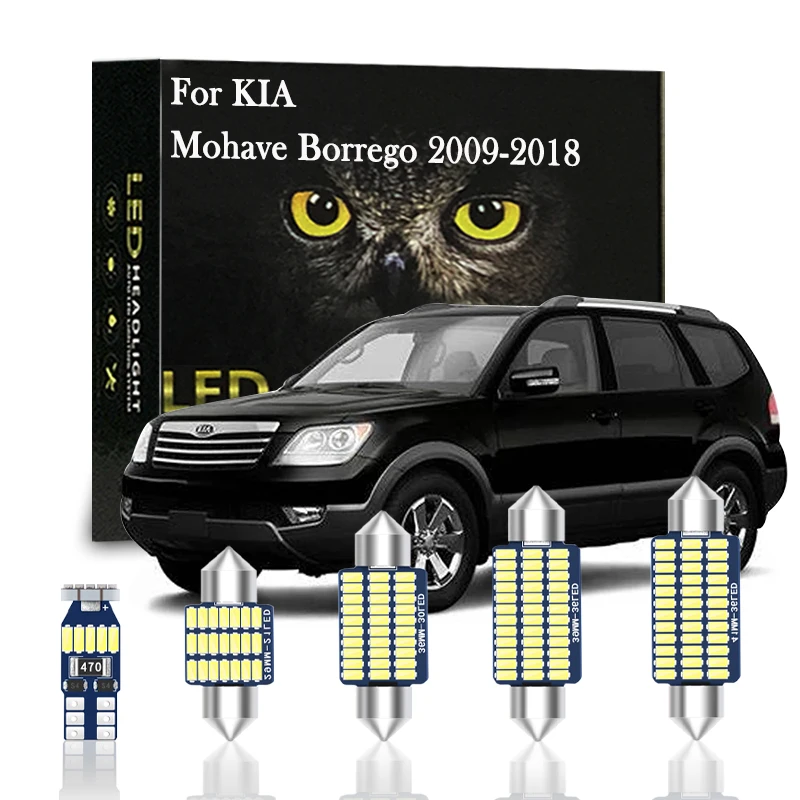 

14pcs Canbus Interior LED Light Kit For KIA Mohave Borrego 2009 2010 2011 2012 2013 2014 2015 2016 2017 2018 Accessories