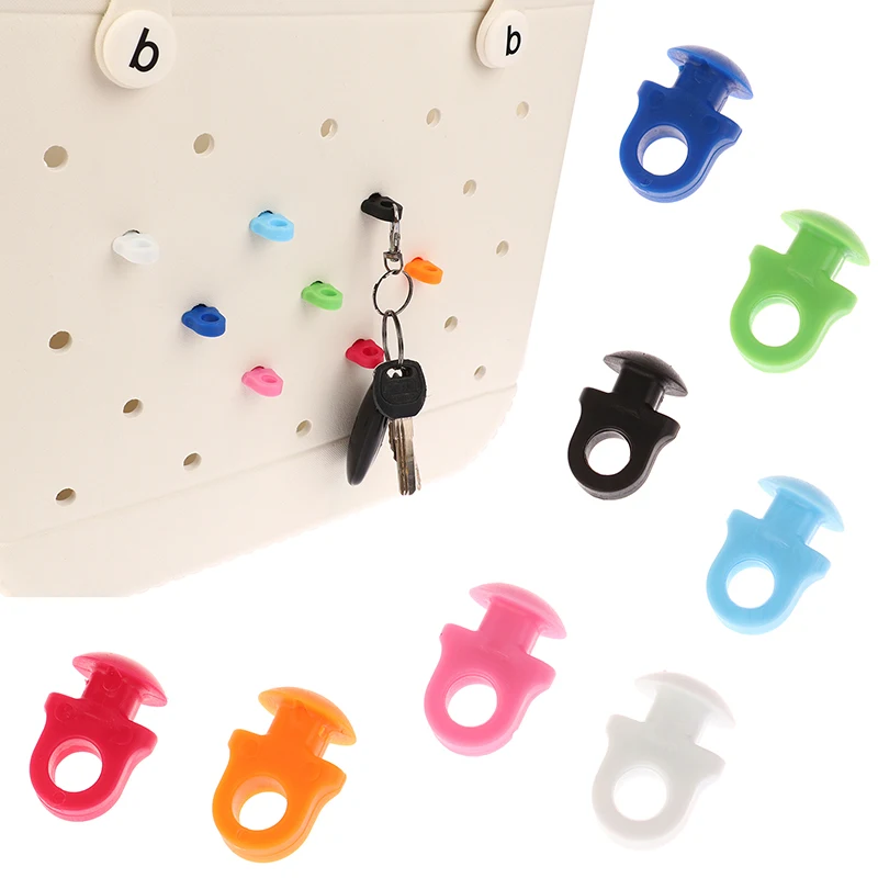 Hooks Accessories For Bogg Bags Mushroom Button Plastic Buckle Key Storage Hooks Tote Bag Holder Connector