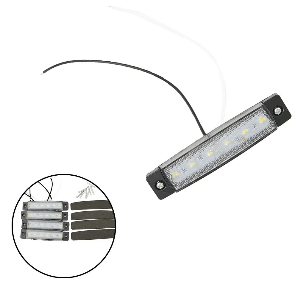 White Bar lights 12 Volt Set Superior illumination Trailers Trucks Waterproof Cool LED Large Marine Grade Parts