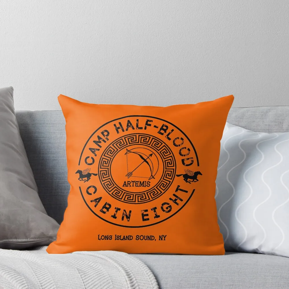 Percy Jackson - Camp Half-Blood - Cabin Eight - Artemis Throw Pillow Anime Marble Cushion Cover Decorative Cushions pillow