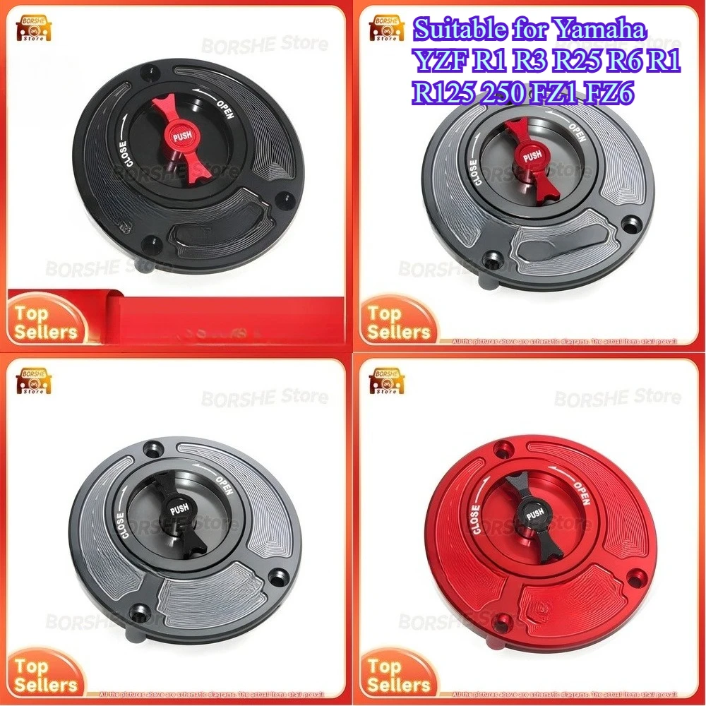 

2026 Suitable for Yamaha YZF R1 R3 R25 R6 R1 R125 250 FZ1 FZ6 Quick Release Fuel Tank Cap Replacement