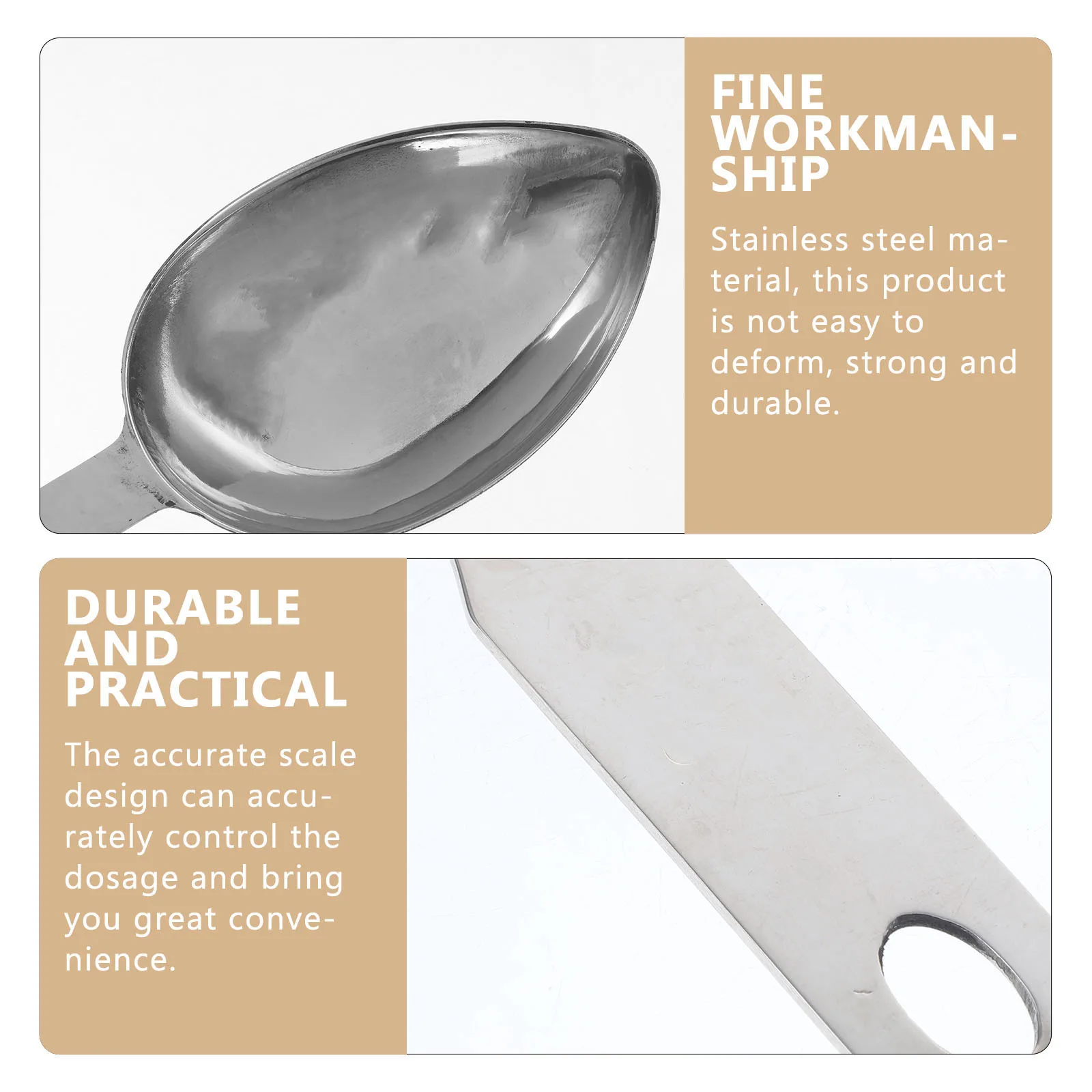 

Stainless Steel Measuring 1 3 Cup Coffee Scoop Kitchen Tool Precision Measurement Easy Storage for Coffee