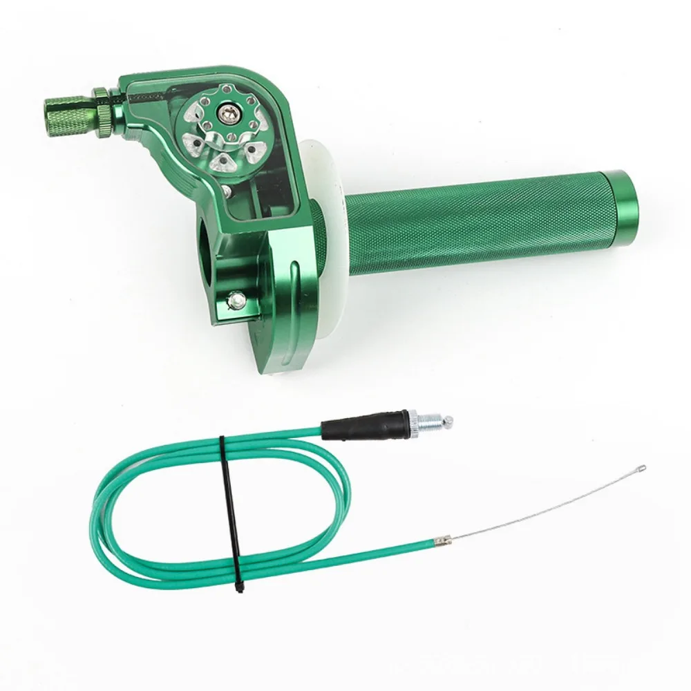 Aluminum Alloy Motorcycle Rotary Throttle Handgrip 22mm Diameter with Wire Throttle Twist Bar Set Quick Twister Design
