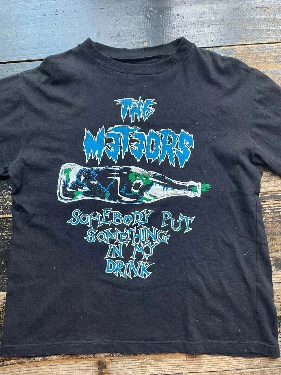 Summer Women's The Meteors Band  Print T-shirt Unisex Cotton and Breathable Short Sleeve Streetwear Oversized Loose Casual