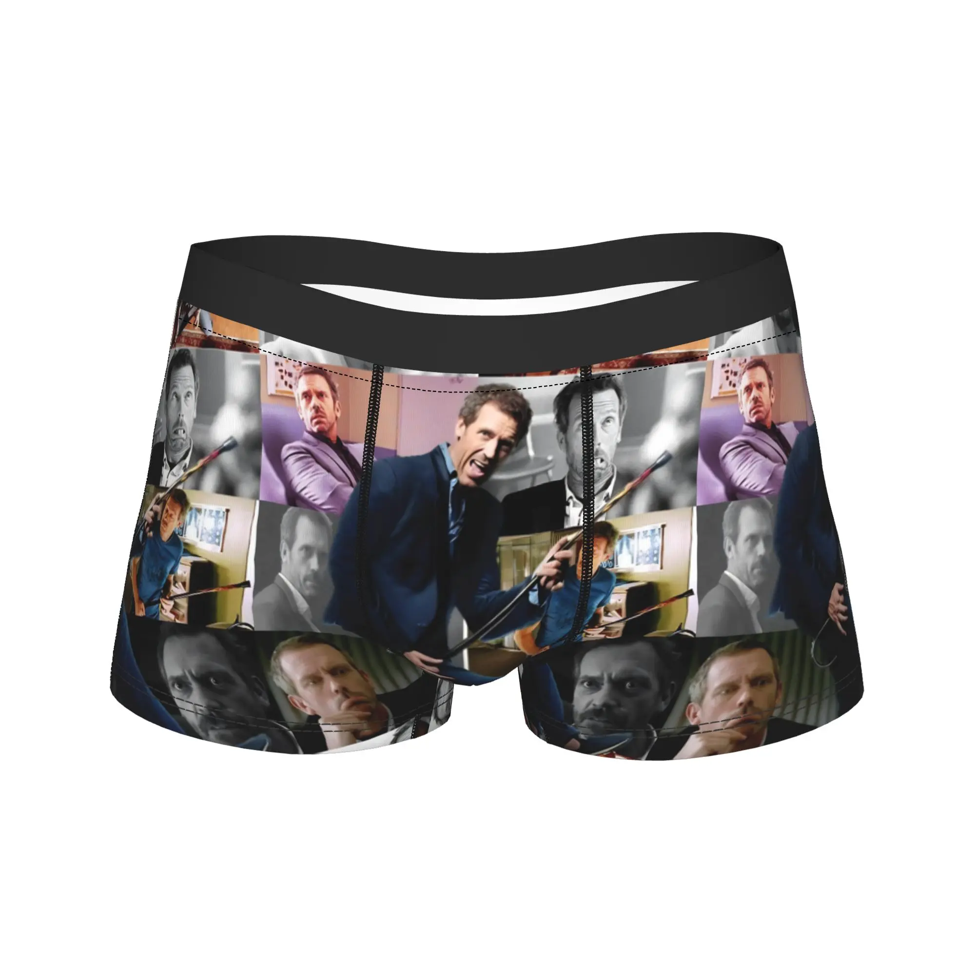 

Забавные шорты Boxer House MD, трусы, мужское нижнее белье, полиэстеровые трусы Gregory House для мужчин, S-XXL