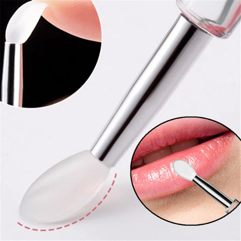1PCS Silikon Lippen Pinsel Einfach Effiziente Lippenstift Creme und Lippen Gloss Applikator Make-Up Werkzeuge Schönheit Pinsel für Lidschatten