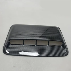 Car SUV Air Flow Intake Hood Scoop Vent Carbon Fiber Look Cover Trim Universal