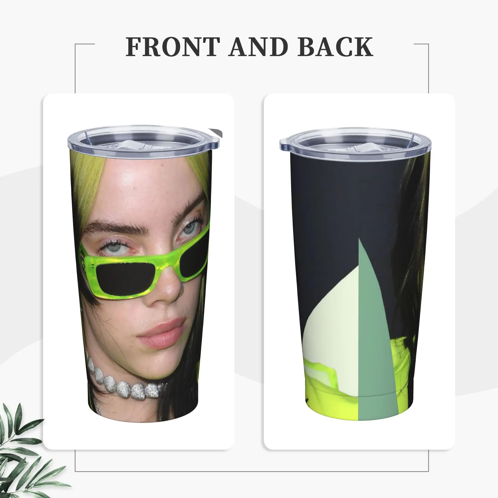 Singer Billies Tumbler Vacuum Insulated Coffee Cups with Lid Straw Car Mug Hot Cold Drink