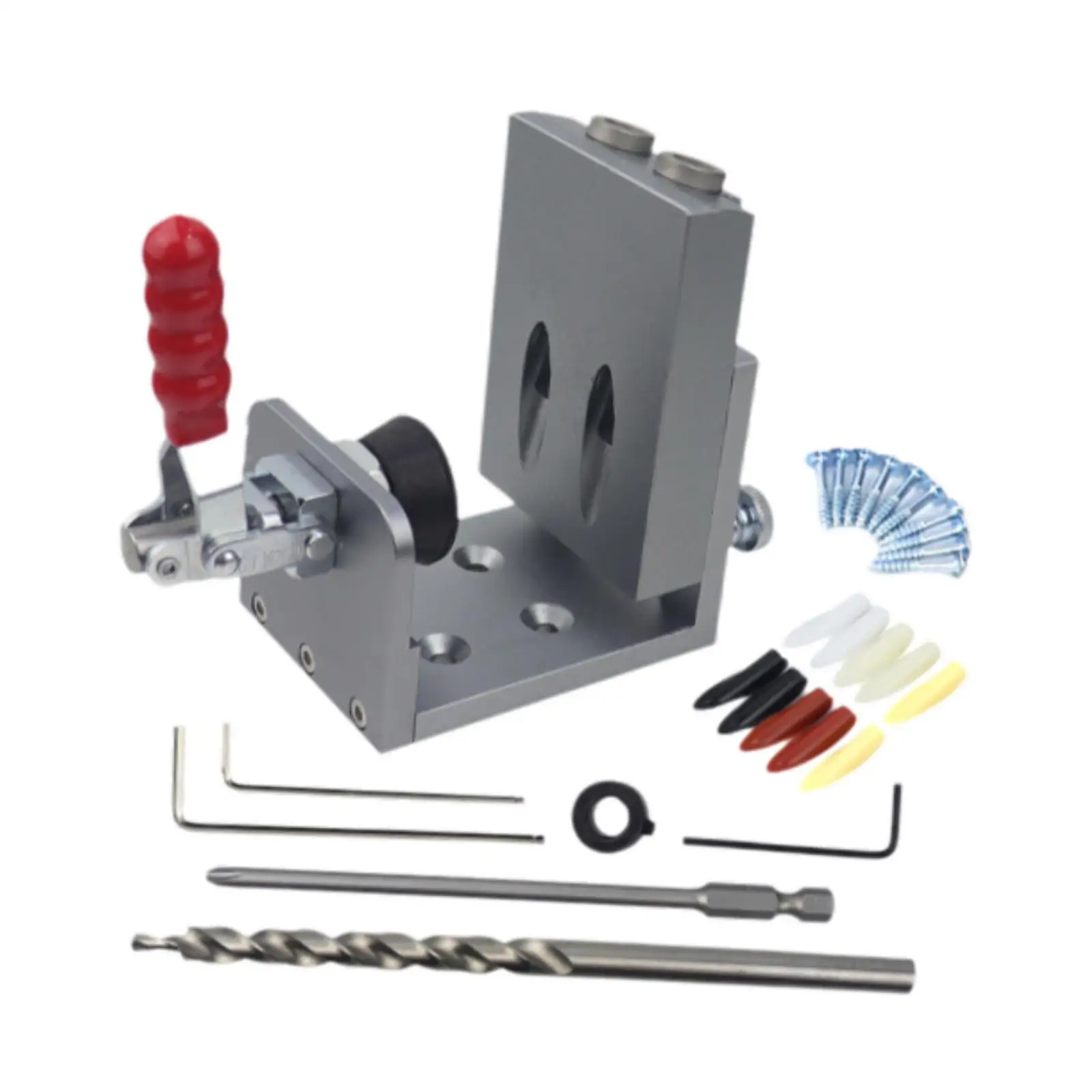 Pocket Hole Drill Guide Jig Set for Woodworkers Multifunctional Portable Oblique Hole Positioning Tool Joinery Woodworking Tool