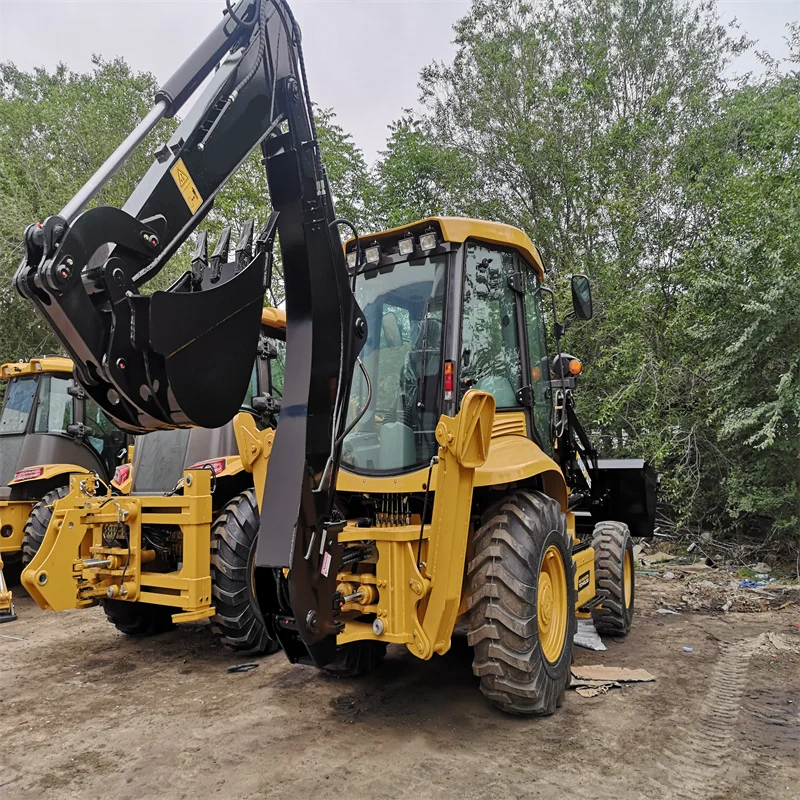 SYNBON 4 Wheel Drive Construction New Excavator 8 Ton Backhoe Loaders