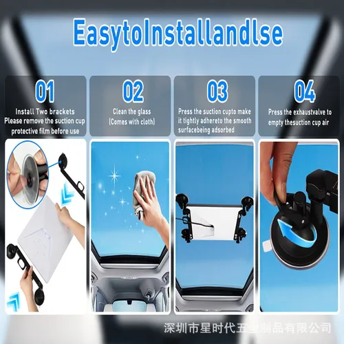 Imagen 2 del producto Starlink Mini Kit de soporte de ventosa para techo solar, soporte para ventana y techo solar, adecuado para Starlink Mini