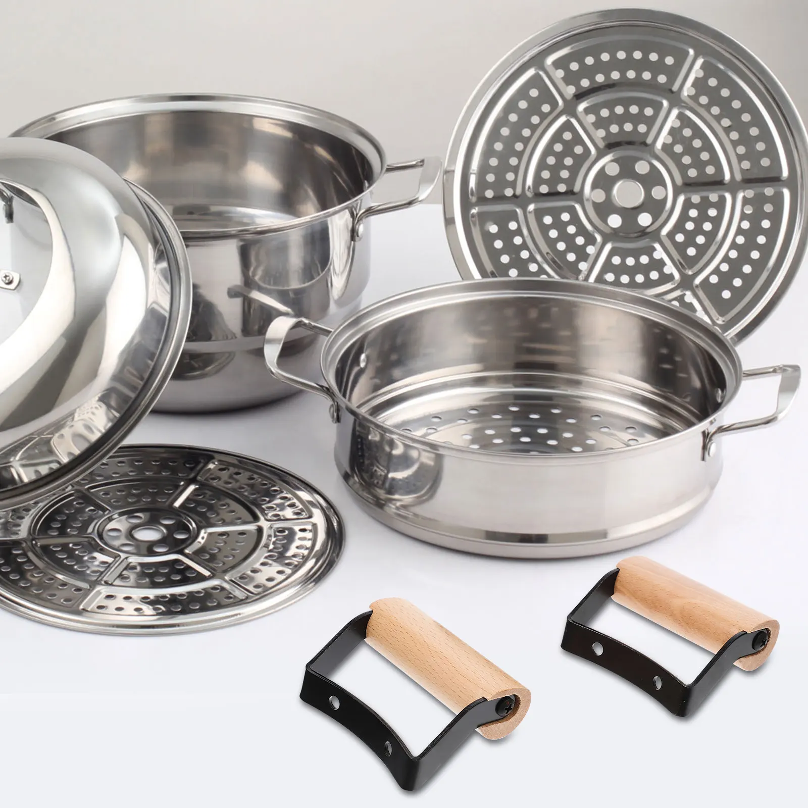 

2 шт., ручка кастрюли, защита от ожогов, термостойкая компактная боковая ручка, запасная часть для паровой кастрюли, скороварки, сковороды для молока, кухни